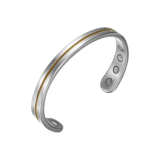 Titanium Sports Magnetic Therapy Bracelet - Coffee Strip