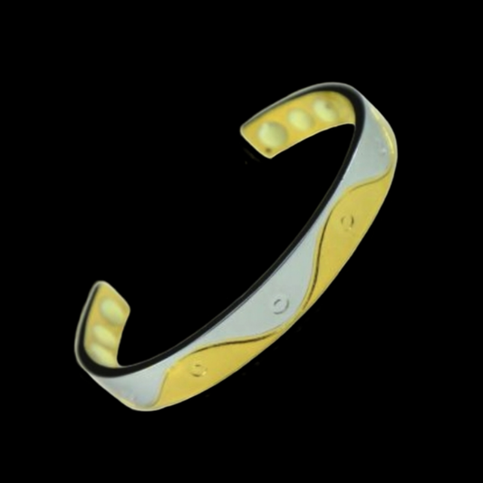 Handmade Copper Cuff Bracelet Silver & Gold Finish