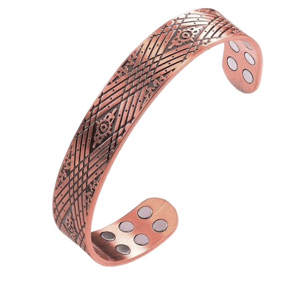Harlequin Copper Magnetic Therapy Cuff Bracelet-18 MAGNETS