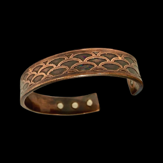 Handcrafted Rustic Vintage Copper Magnetic Bracelet
