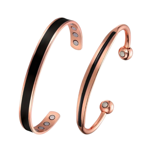 Duo Solid Copper Bio Magnetic Therapy Bracelets - Sports