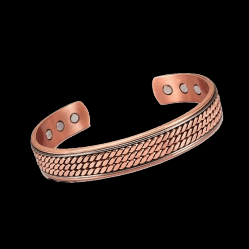 Braid Pure Copper Magnetic Therapy Cuff Bracelet