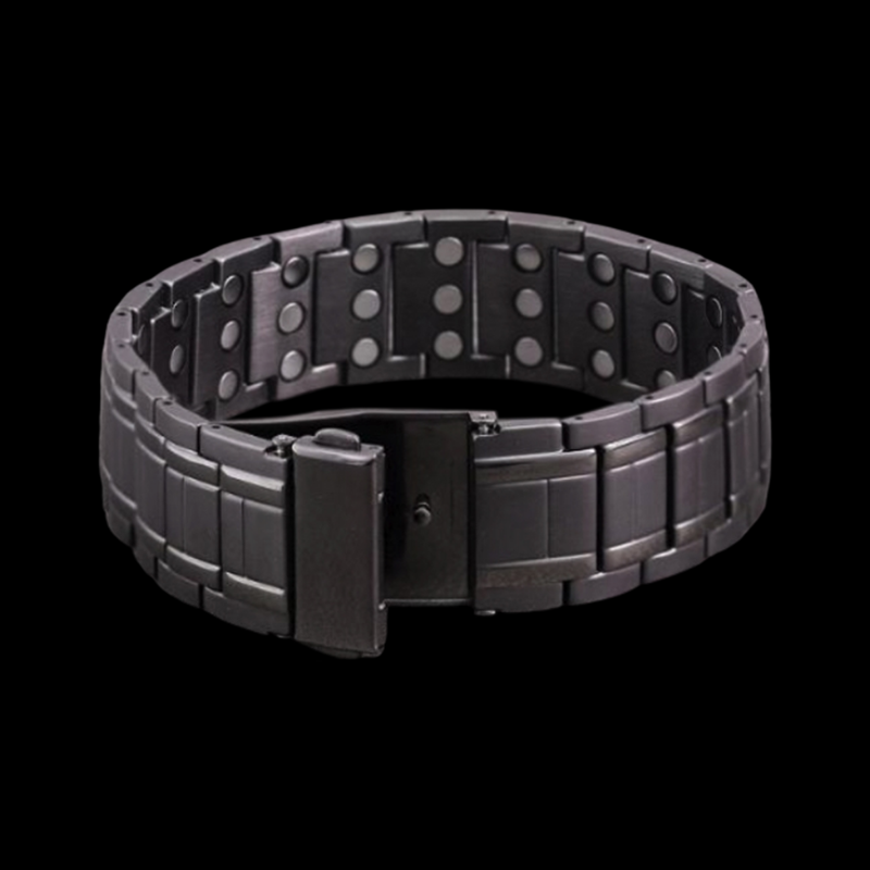 Men’s Triple Strength Gunmetal Magnetic Therapy Bracelet