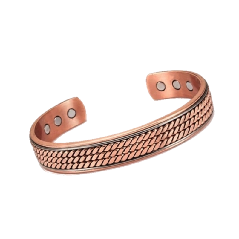 Braid Pure Copper Magnetic Therapy Cuff Bracelet