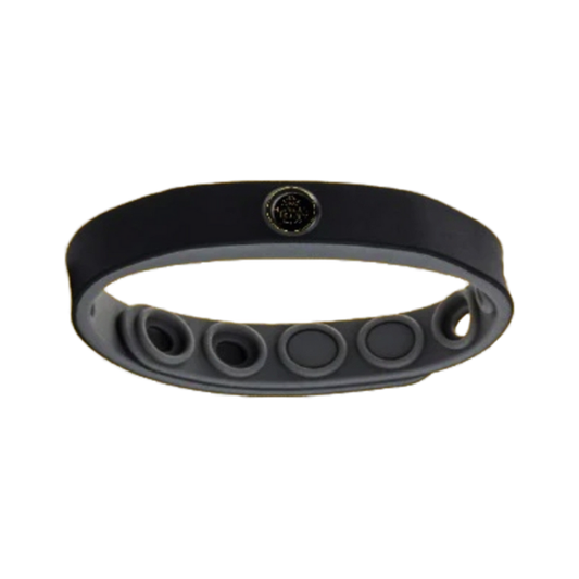 Sports Silicone Wristband with Negative Ion Technology Black