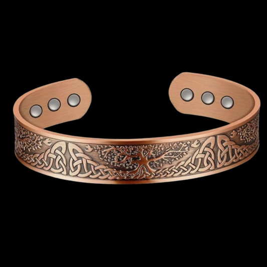 Pure Copper Tree of Life Magnetic Bracelet – 6 Magnets