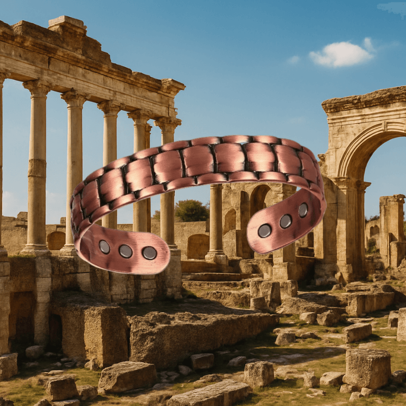 Men’s Antique Copper Magnetic Cuff Bracelet