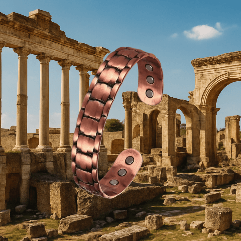 Men’s Antique Copper Magnetic Cuff Bracelet