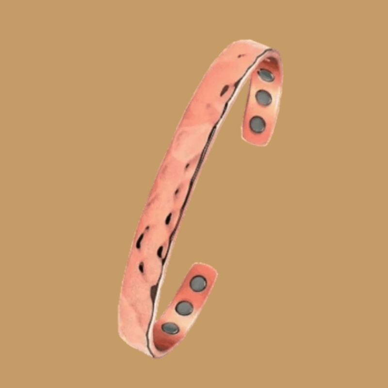 Dimple Texture Pure Copper Magnetic Therapy Cuff