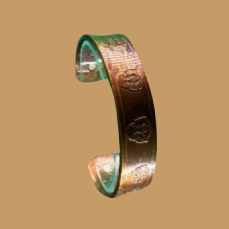 Buddah Copper Cuff Bracelet – Adjustable with Magnet