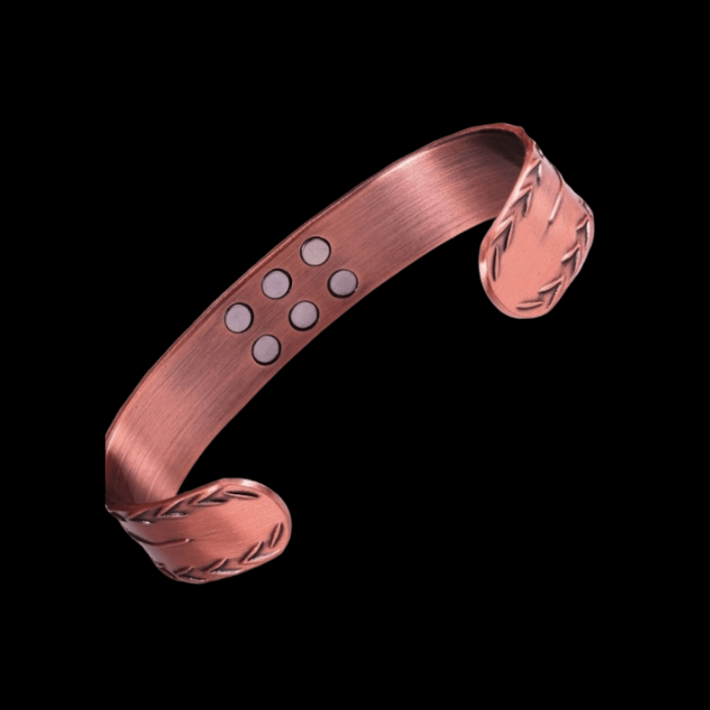 Copper Serpent Magnetic Therapy Cuff Bracelet - 18 Power magnets
