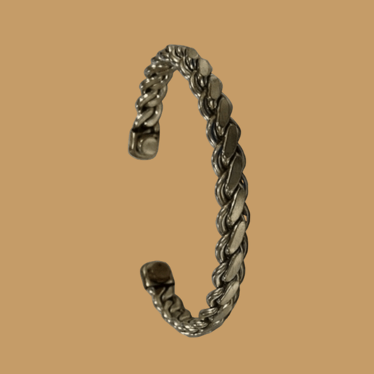 Magnificent White Copper Magnetic Therapy Bracelet