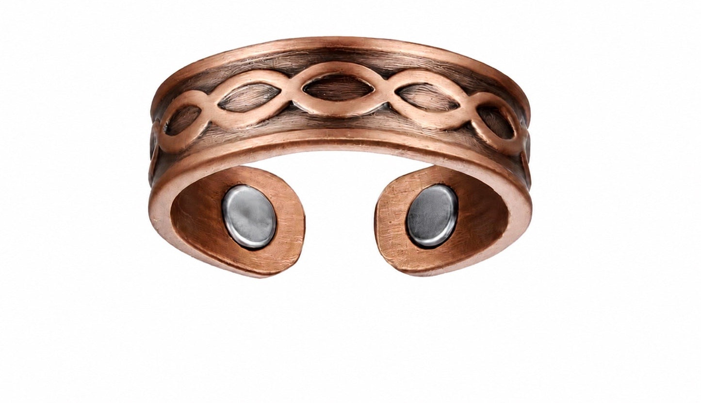 Infinity Link 99.9% Copper Magnetic Ring - Adjustable Fit