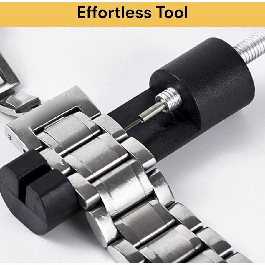 Gothic Black Titanium Magnetic Therapy Bracelet with Size Adjust Tool