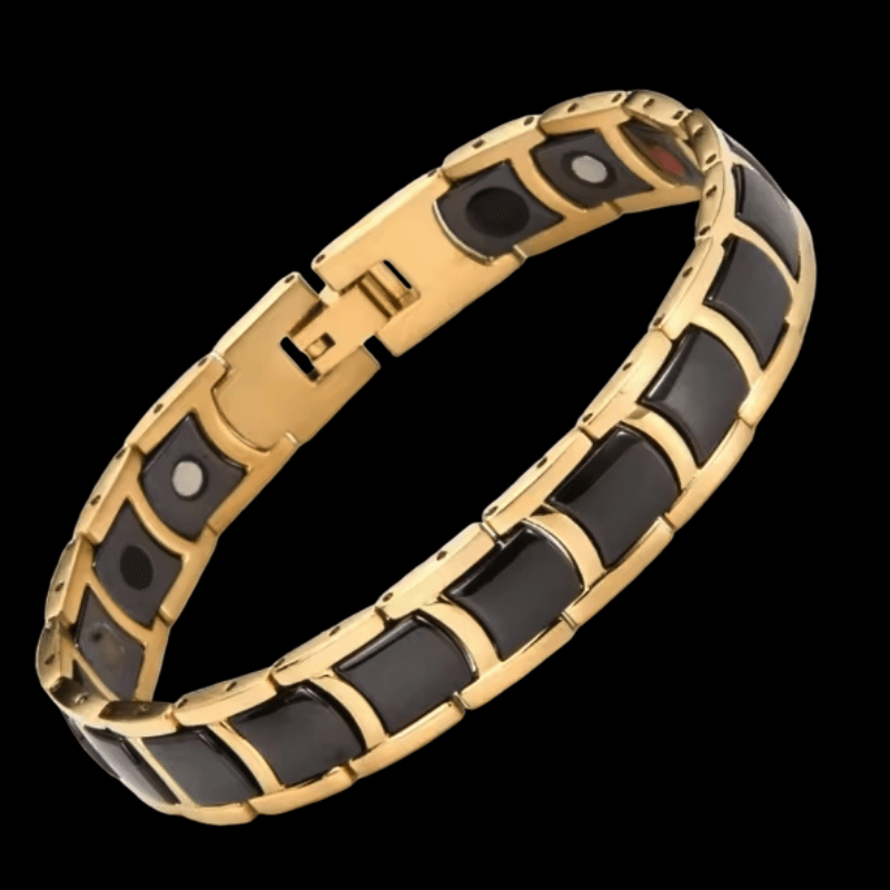 Polished Black Ceramic Magnetic Therapy Healing