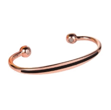 Sports Copper Magnetic Cuff Bracelet - Red - Adjustable
