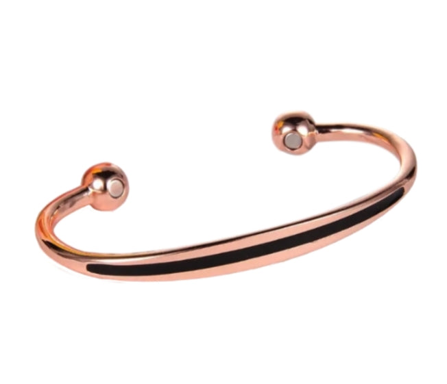 Sports Copper Magnetic Cuff Bracelet - Adjustable