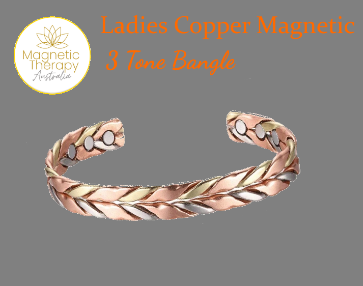 Magnetic Therapy Copper 3 Tone bangle