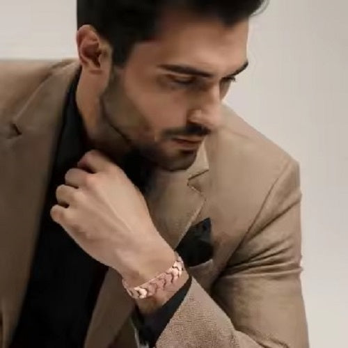 Pure Copper 2 Row Double Strength Magnetic Bracelet Classic Heritage Style