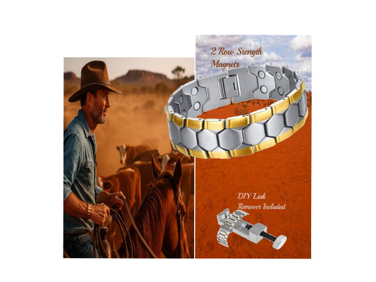 Double Strength Magnetic Therapy Bracelet – Adjustable