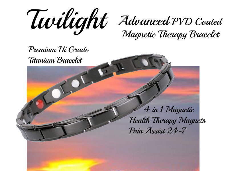 Twilight – Premium Titanium Magnetic Therapy Bracelet - Advanced PVD Coated