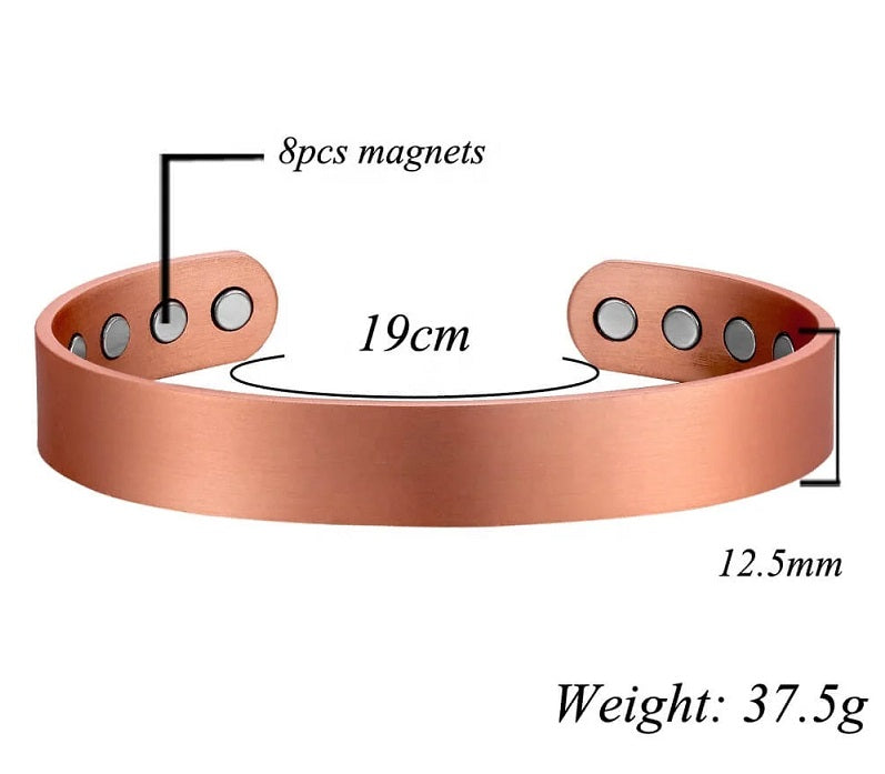 Elegant Bio Magnetic Health Copper Cuff Bracelet