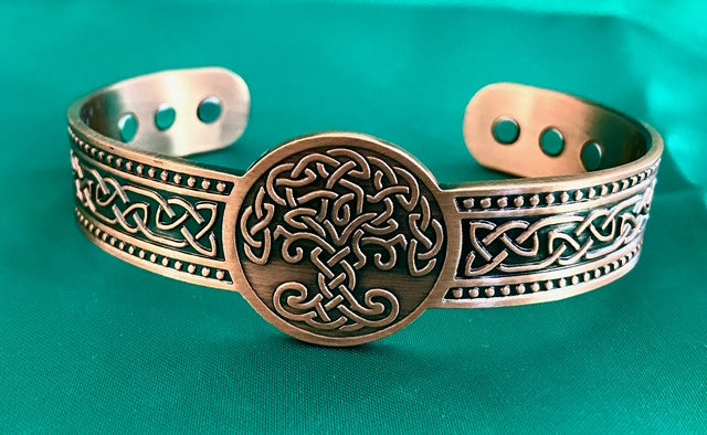 Tree of Life Celtic Style Magnetic Copper Bracelet