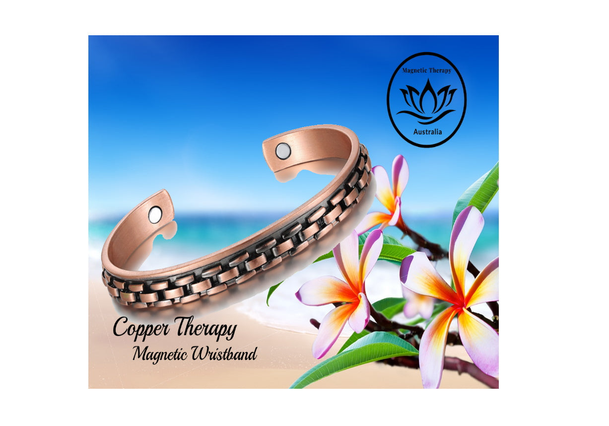Pure Copper Therapy Magnetic Bracelet - Chain Link Design - Suit small Wrist