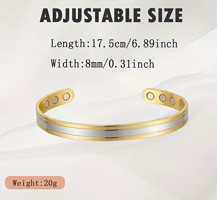 Elegant Women's Bio Magnetic Health Copper Cuff Bracelet