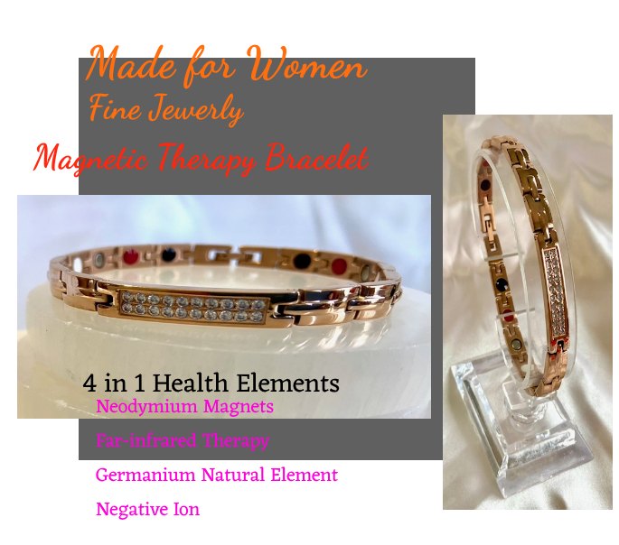 Magnetic Therapy Bracelet Fashion Jewellery Styled for Women's Wellbeing