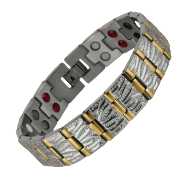 Advanced Double Strength 4 Element Magnetic Therapy Titanium Bracelet