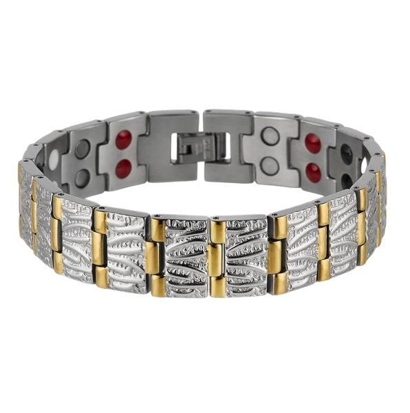 Advanced Double Strength 4 Element Magnetic Therapy Titanium Bracelet