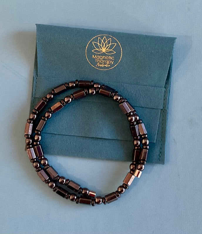 Magnetic Healing - Necklace Magnetic Hematite - Gunmetal Grey