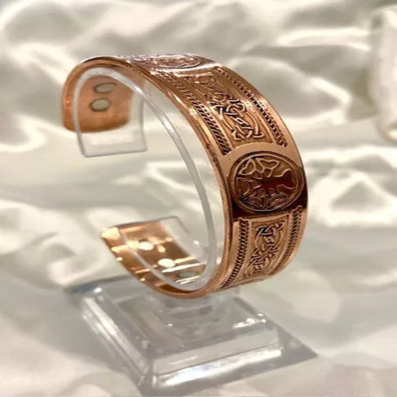 Copper Magnetic Therapy Bracelet – Tree of Life Design 6 Magnets