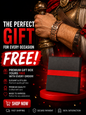 Pure Copper Bracelet for Men 3X Strength Magnetic Bracelets for Men-Premium Adjustable Fold-Over Clasp-FREE GIFT BOX