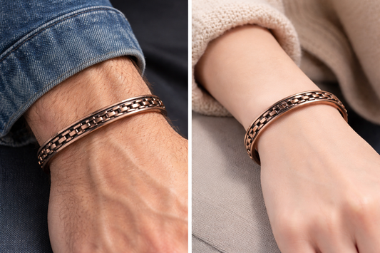 Pure Copper Therapy Magnetic Bracelet - Chain Link Design - Suit small Wrist