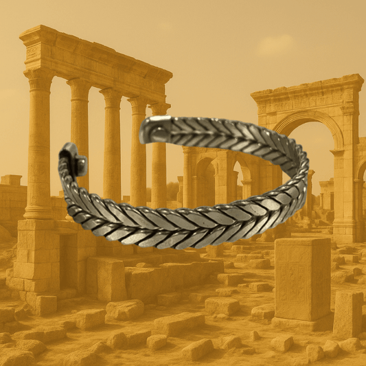 Fern Copper Silver-Coated Cuff Bracelet