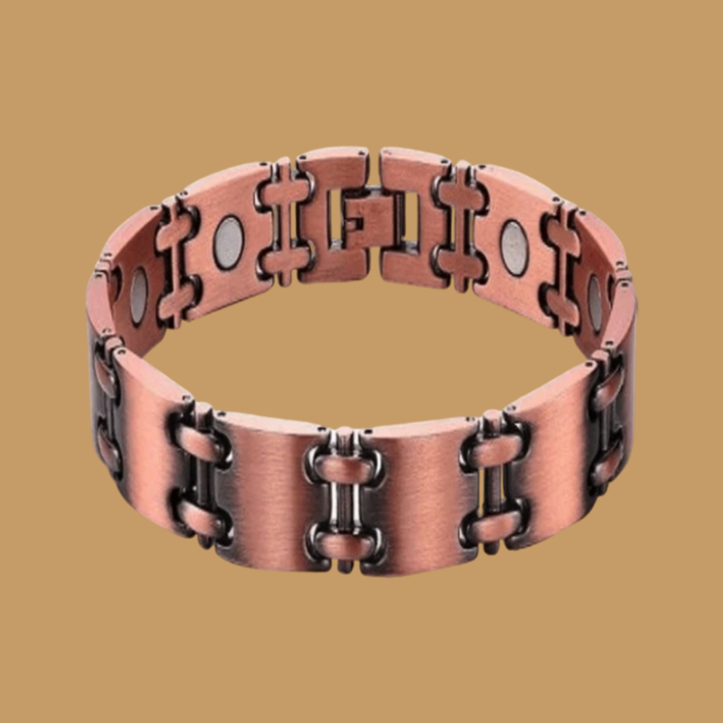Copper Magnetic Therapy Bracelet – Red Finish