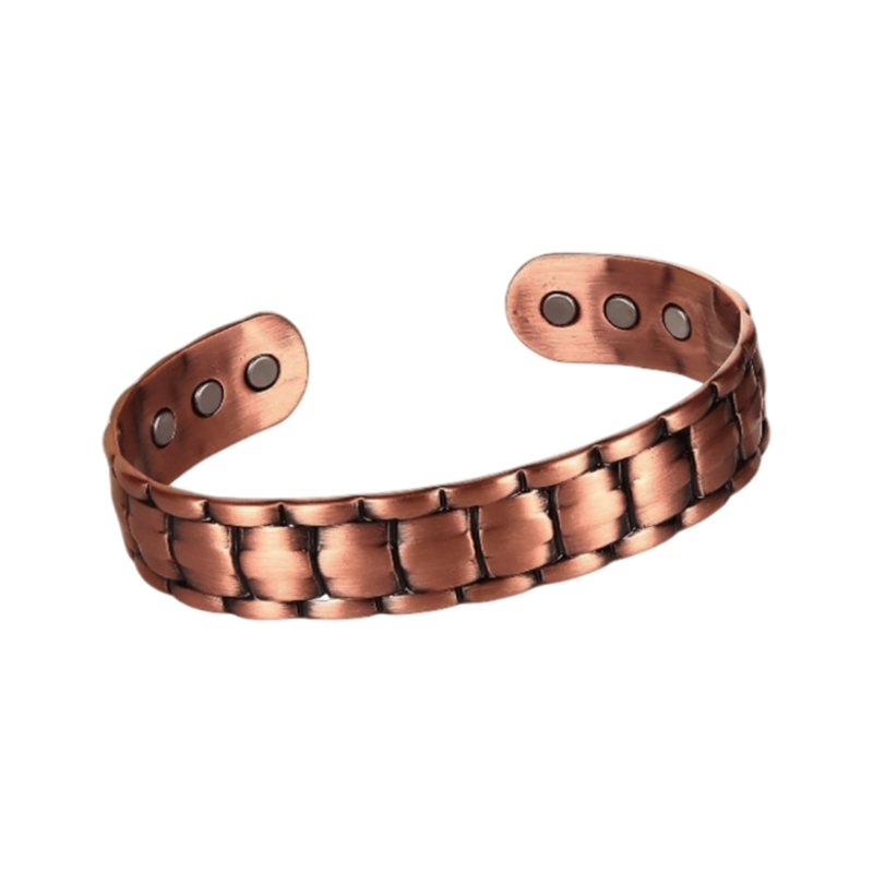 Men’s Antique Copper Magnetic Cuff Bracelet