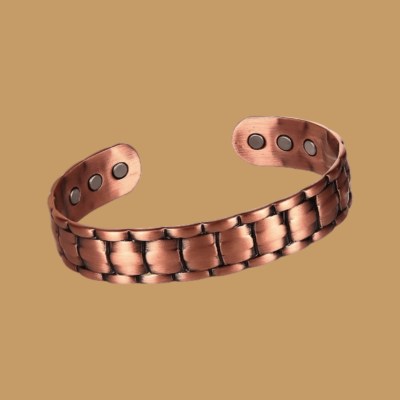 Men’s Antique Copper Magnetic Cuff Bracelet