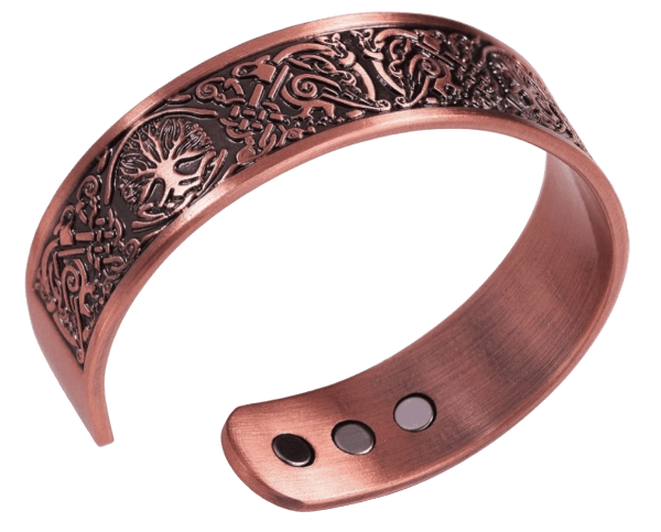 Tree of Life with Phoenix Copper Cuff