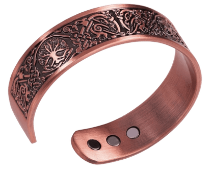 Tree of Life with Phoenix Copper Cuff