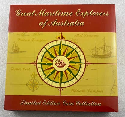 2006 Great Maritime Explorers of Australia $1 Silver Proof Coin 4 x 1oz-No.370 of 1606