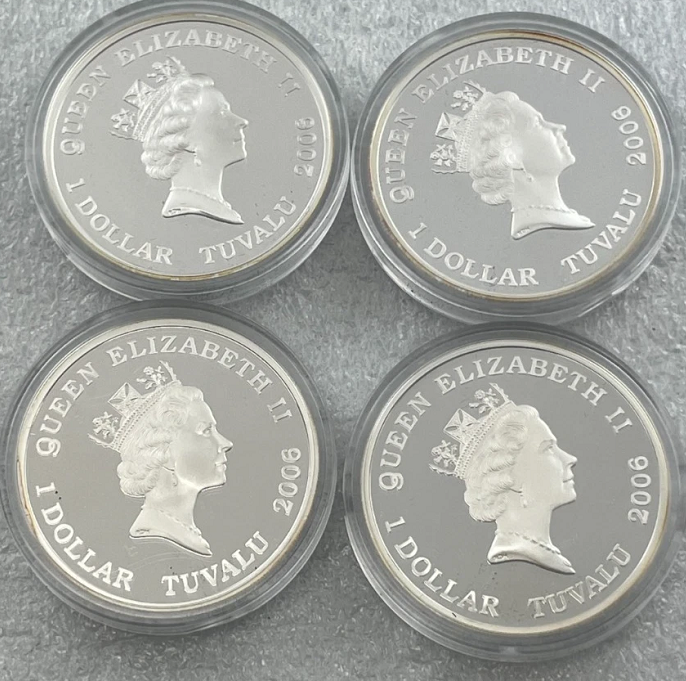2006 Great Maritime Explorers of Australia $1 Silver Proof Coin 4 x 1oz-No.370 of 1606