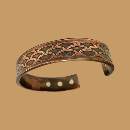 Handcrafted Rustic Vintage Copper Magnetic Bracelet