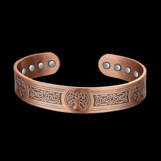 Copper Magnetic Therapy Bracelet – Tree of Life Design