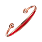 Sports Copper Magnetic Cuff Bracelet - Red - Adjustable