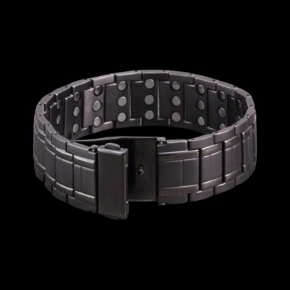 Men’s Triple Strength Gunmetal Magnetic Therapy Bracelet