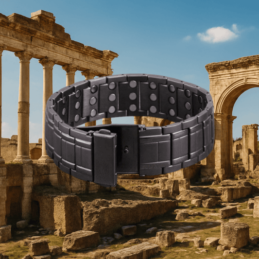 Men’s Triple Strength Gunmetal Magnetic Therapy Bracelet