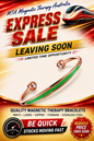 Sports Copper Magnetic Cuff Bracelet- Green